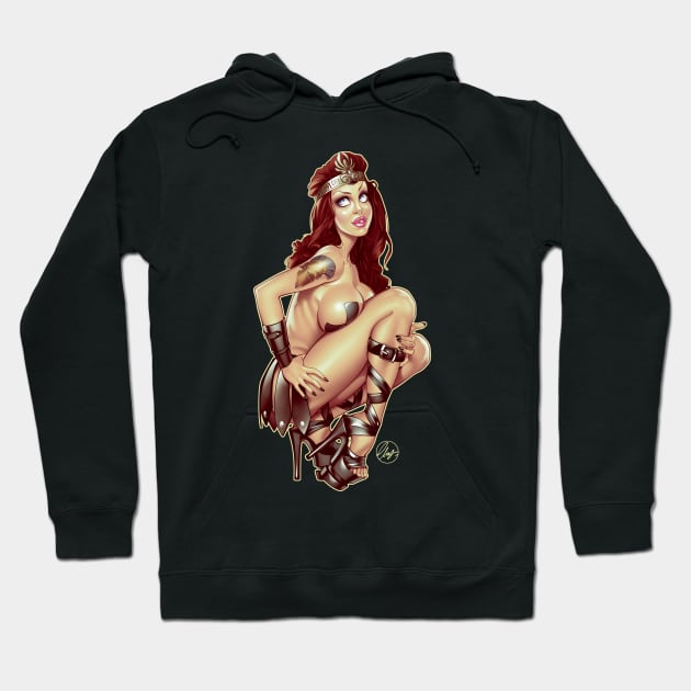 Sexy warrior Hoodie by Eliaschatzoudis